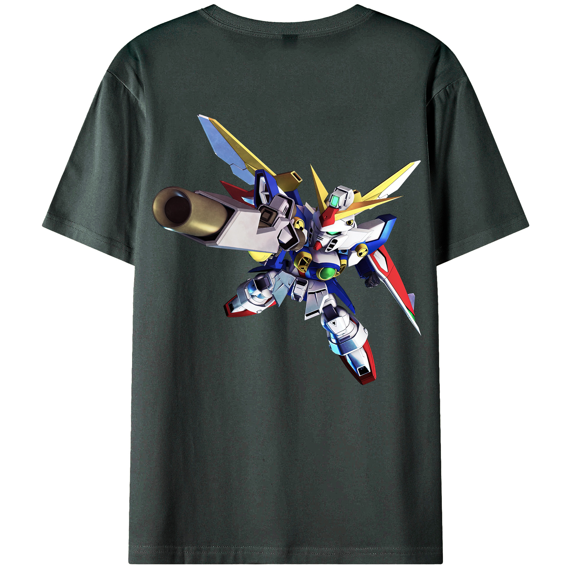 （画像用） 機動戦士ガンダム Mobile Suit Gundam 綿100％ メンズ半袖Tシャツ（バックプリント） 通気性